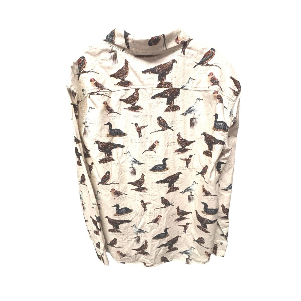 Woolrich for Target Bird Print Button Down Flanne… - image 4